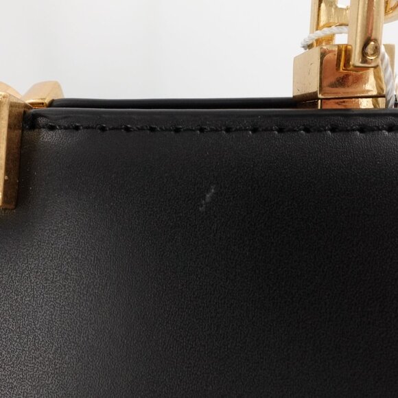 Tory Burch Women's Eleanor Leather Suede Satchel Handbag Black OS - Picture 9 of 12